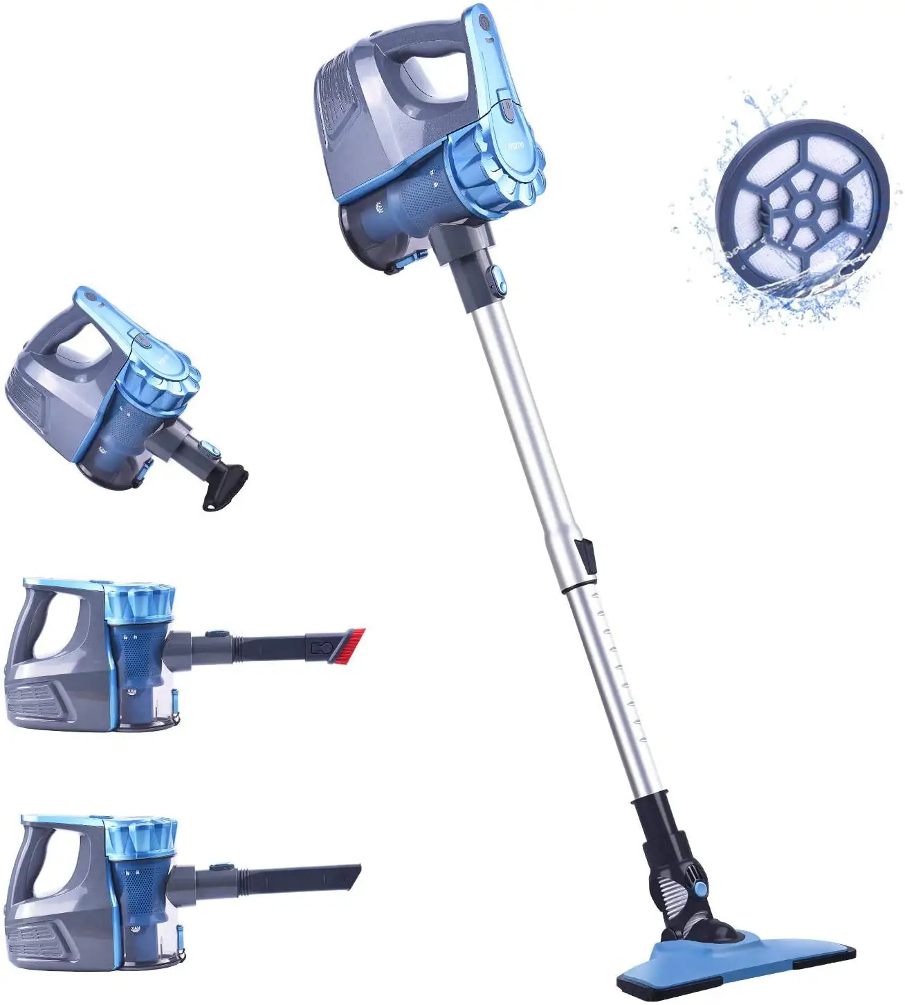 Бытовой ручной толкающий стержень Аккумуляторный палка литий-ионный аккумулятор шерсти домашних животных ластик беспроводной пылесос Мощный цикло