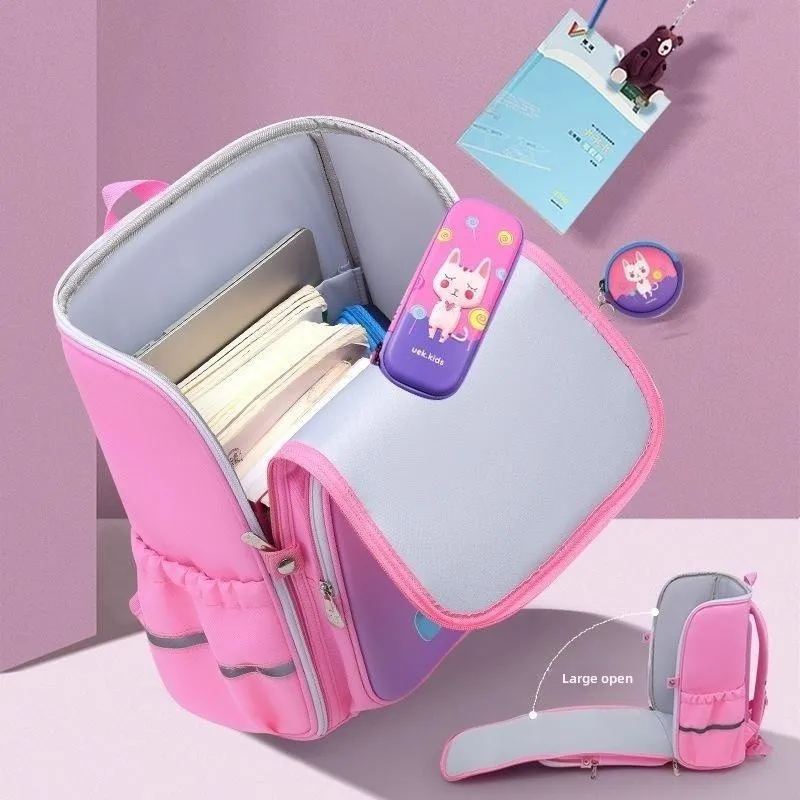 3D Cartoon Character School Bag for Kids Large Zipper Open Primary Bags Backpack Boys and Girls
