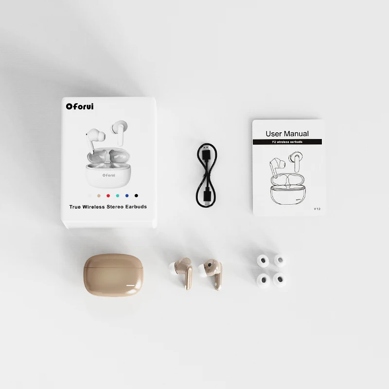 Wireless Earbuds With 4 Mics Clearer Calling With Specail Speaker With Wireless Charging Case Touch Control Stereo For Android