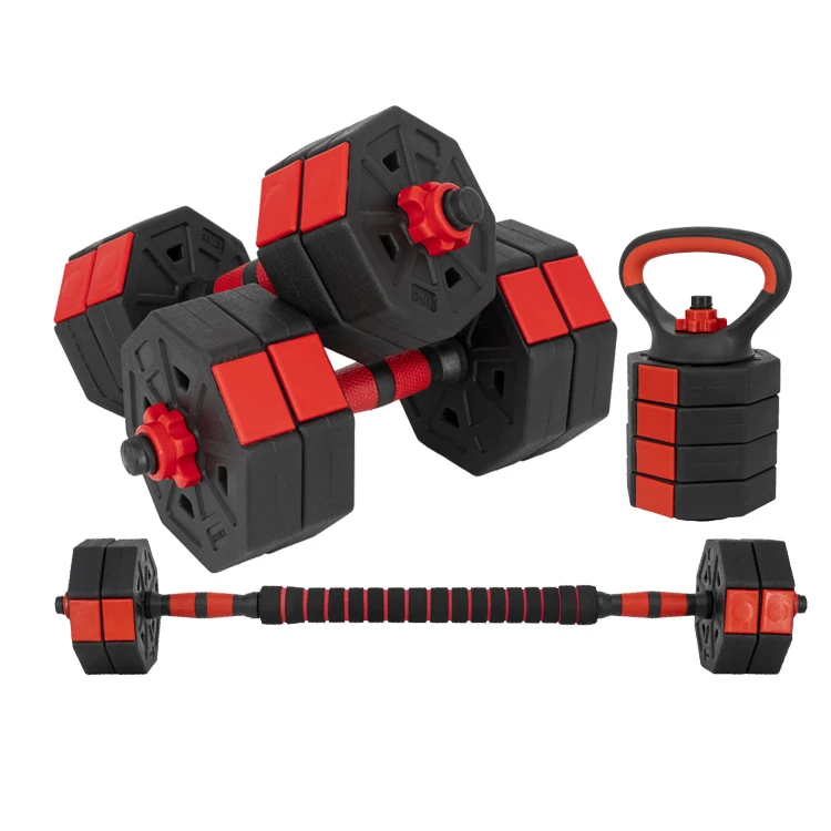 Heavy Duty Fitness Equipment with Non-Slip Handle Sand Cement Filled Adjustable Dumbbell Set