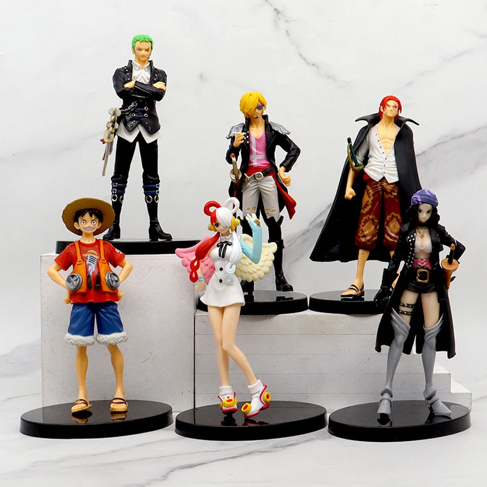 one pieces Theater Edition Film Red Robin Roronoa Zoro Luffy Sanji Uta Action Figurine Model Doll Toys Accessories Gift
