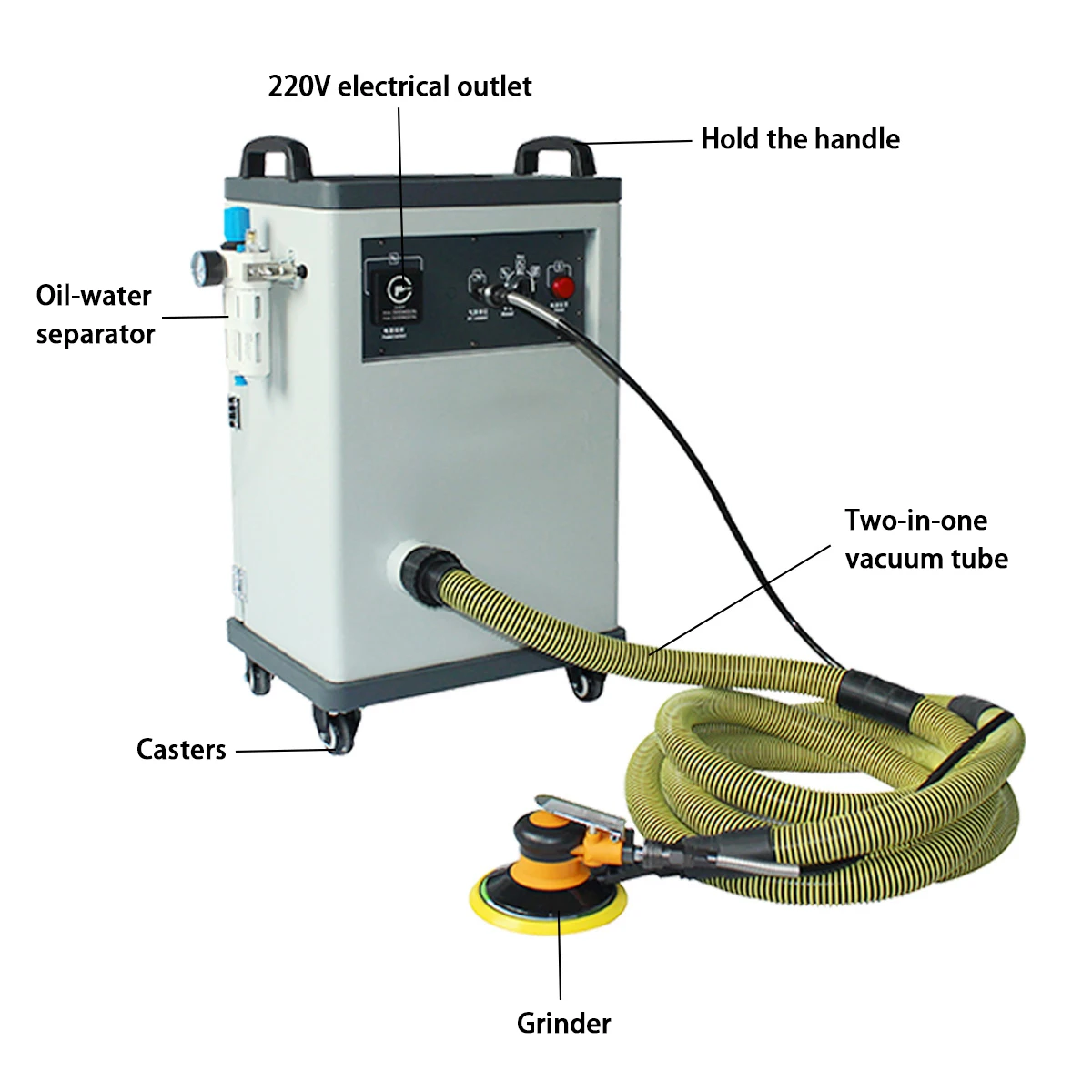 lead hornet Car vehicle grinding vacuum cleaner dust extraction dry sanding machine sander