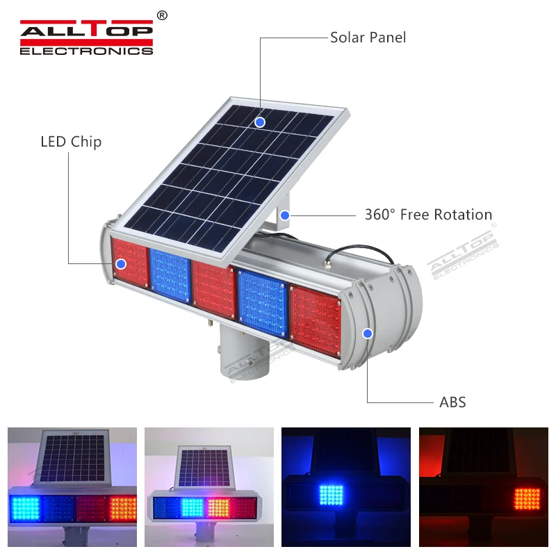 The Newest 2021 police amber emergency door warning light bar flashing for car solar powered traffic led road warning light