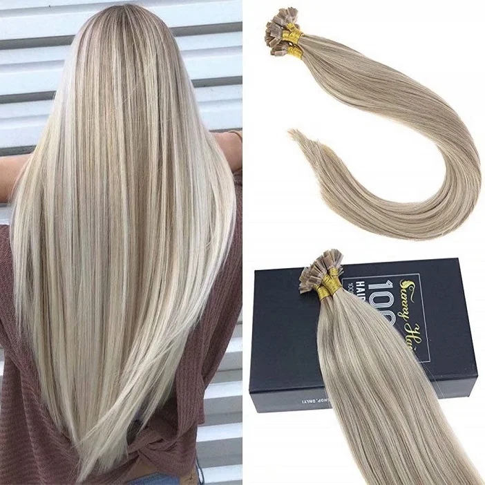 
Keratin Hair Extension U Tip Pre Bonded Flat Tip Hair Extension Vietnamese Human Extension 