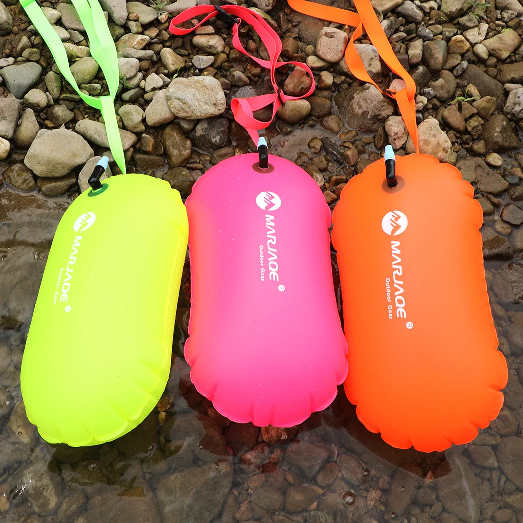 Swim Buoy Follow behind Swimming Float Inflatable Drift Bag Storage Float Bag Dry bag swim buoy