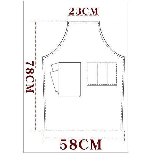 Work chef cheap kitchen apron Denim apron custom LOGO coffee shop leather work apron