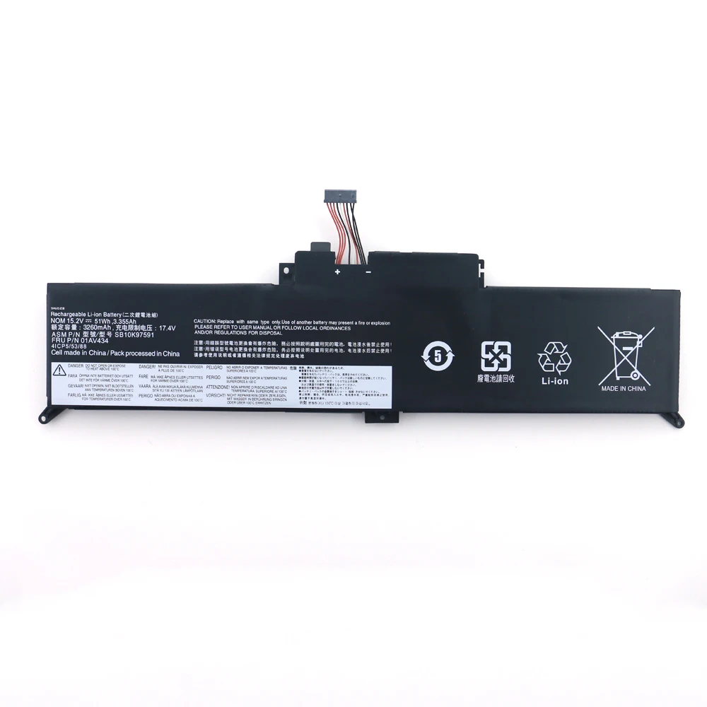 Strength Factory Laptop Battery For LENOVO thinkpad battery Yoga 260 370 X380 battery 01AV432 01AV434 SB10K97591