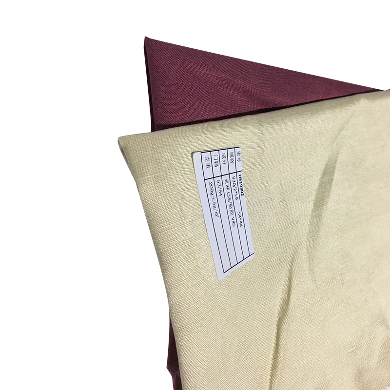 Factory wholesale rolling process slippery sticky linen clothing interwoven fabric