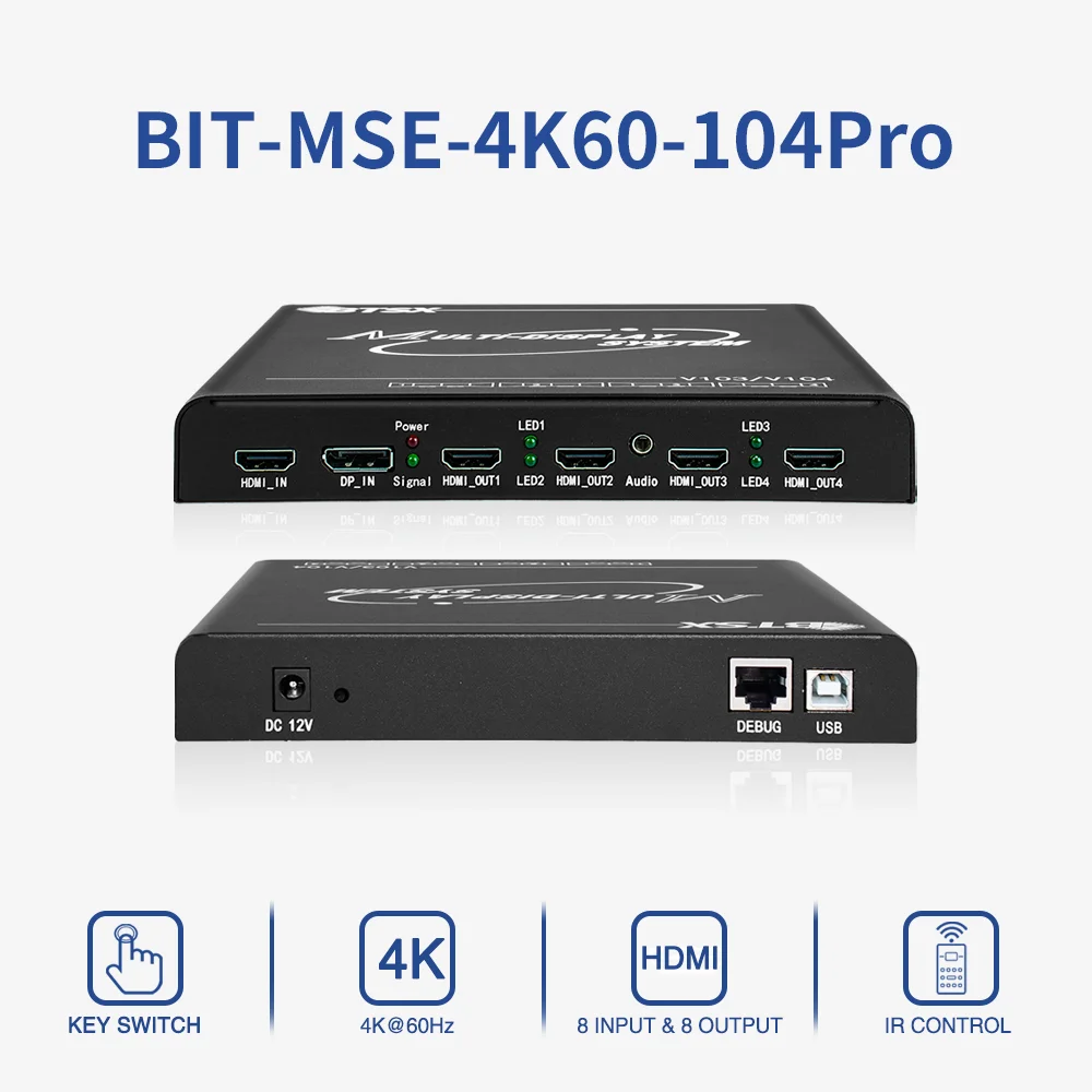 HDMI 1X3 1X4 2X2 VideoWall контроллер процессор 4K60 многоэкранный расширитель