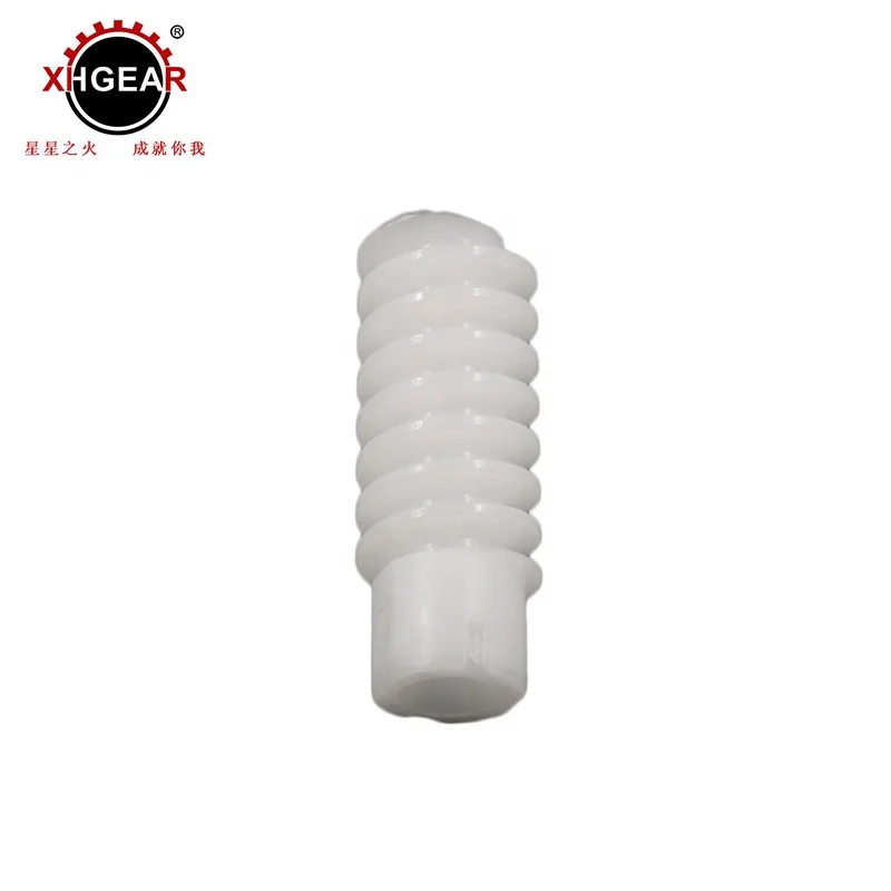 
plastics products PA6 nylon worm gear wheel 