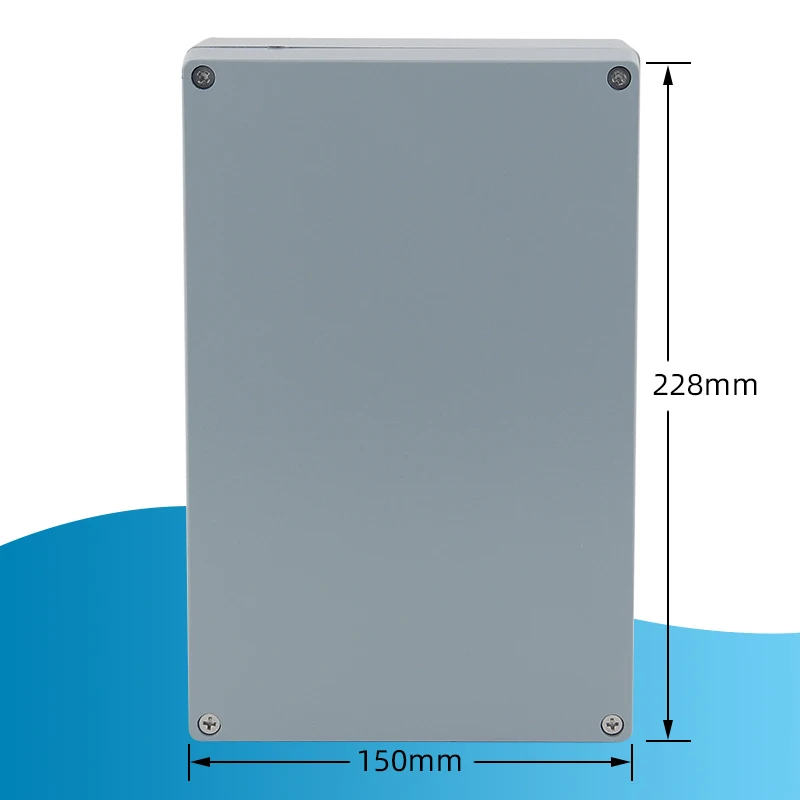 Sales New Waterproof Aluminum Project Enclosure Battery Box Junction Box IP67 Outdoor Electronic Equipment Waterproof Dustproof