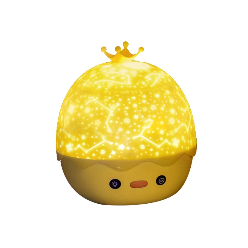 
 2020 новейшая СВЕТОДИОДНАЯ проекционная Ночная лампа Crown Duck с динамиком  