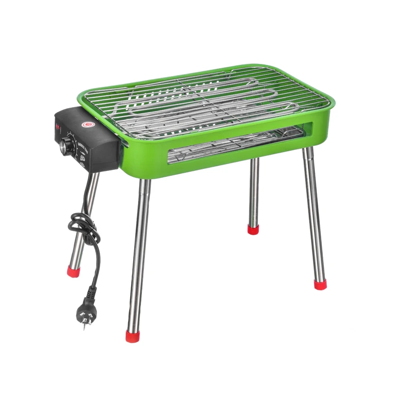 Fanatics Charcoal-Electric Barbecue Grill Double Layer Oven outdoor kitchen grill flat top