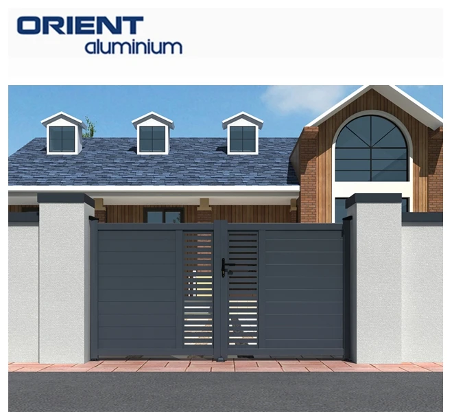 Hot Selling Nice Price Courtyard Modern Automatic Barrier Gate Split The Fence Gate