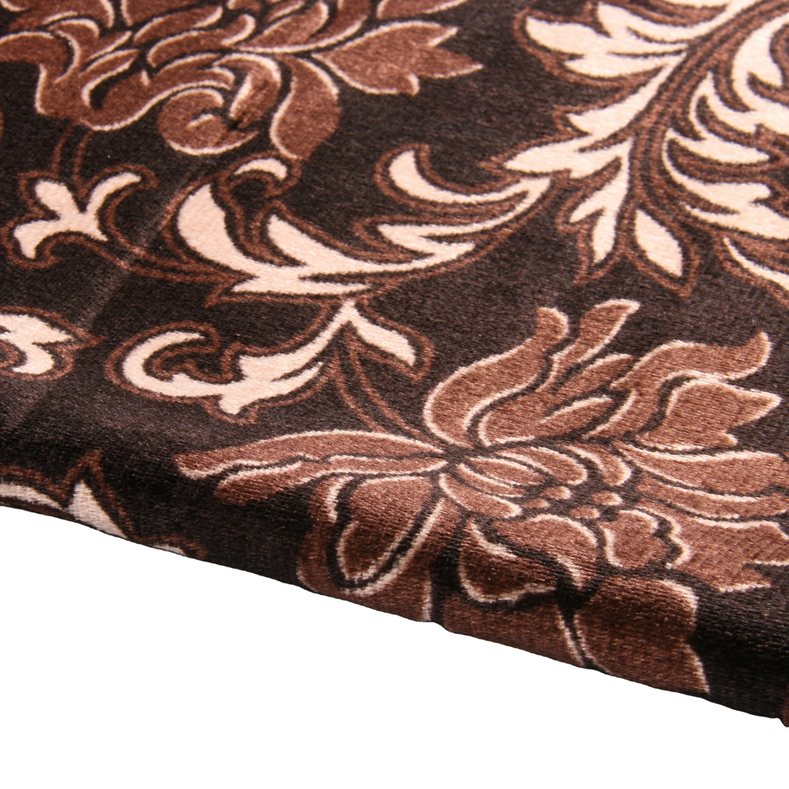 custom 100% polyester sofa velvet warp knitted printed velvet burnout fabric for car bus sofa seat