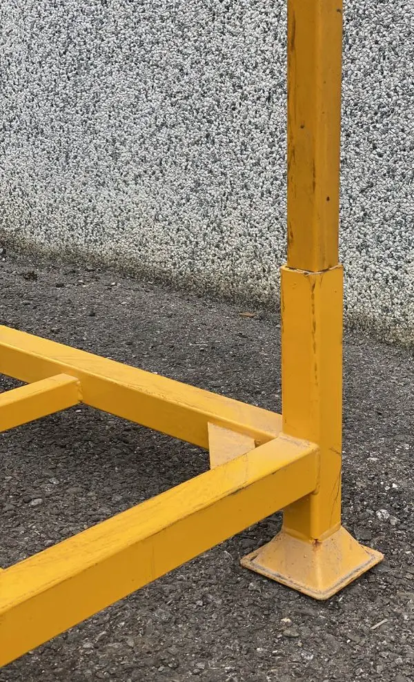 3000kg Heavy Duty Carpet Roll Warehouse Storage Collapsible Stacking Rack with Mesh Wall