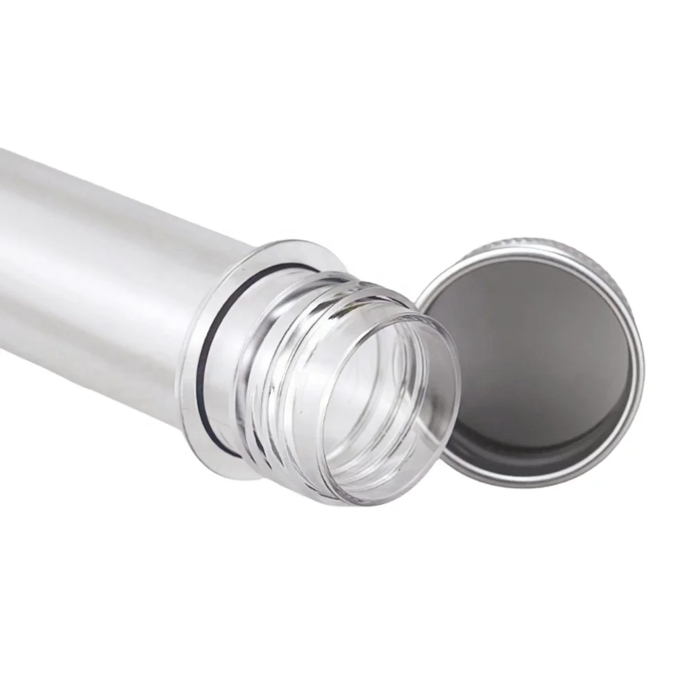 Factory wholesale PET round bottom bath salt pack tube bottle 30/40/100ml