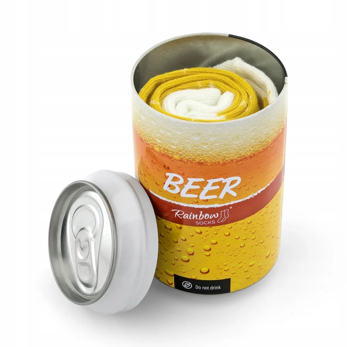 Wholesale free sample empty soda cola shape socks stash tin t-shirt beer can with removable lids