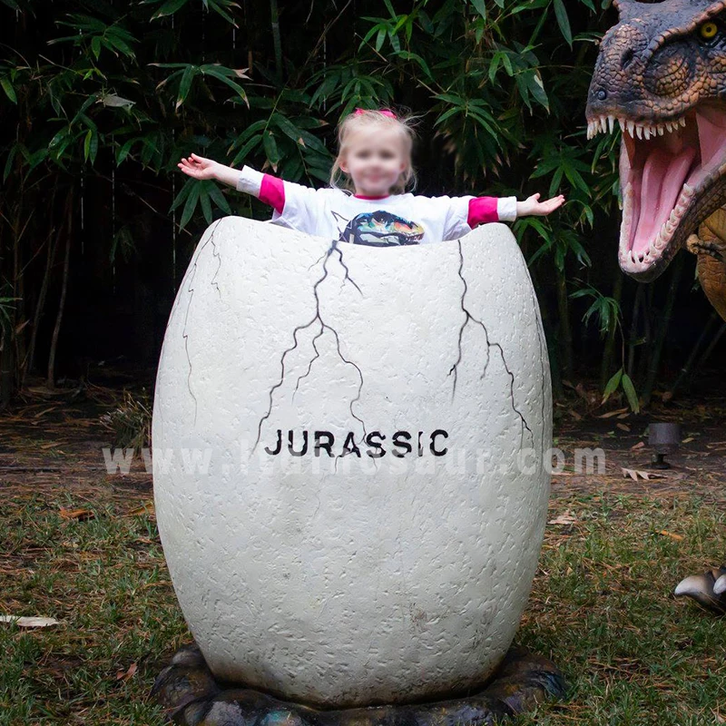 Jurassic Park World Big Life Size Fiberglass Dinosaur Eggs for Taking Photo Dino