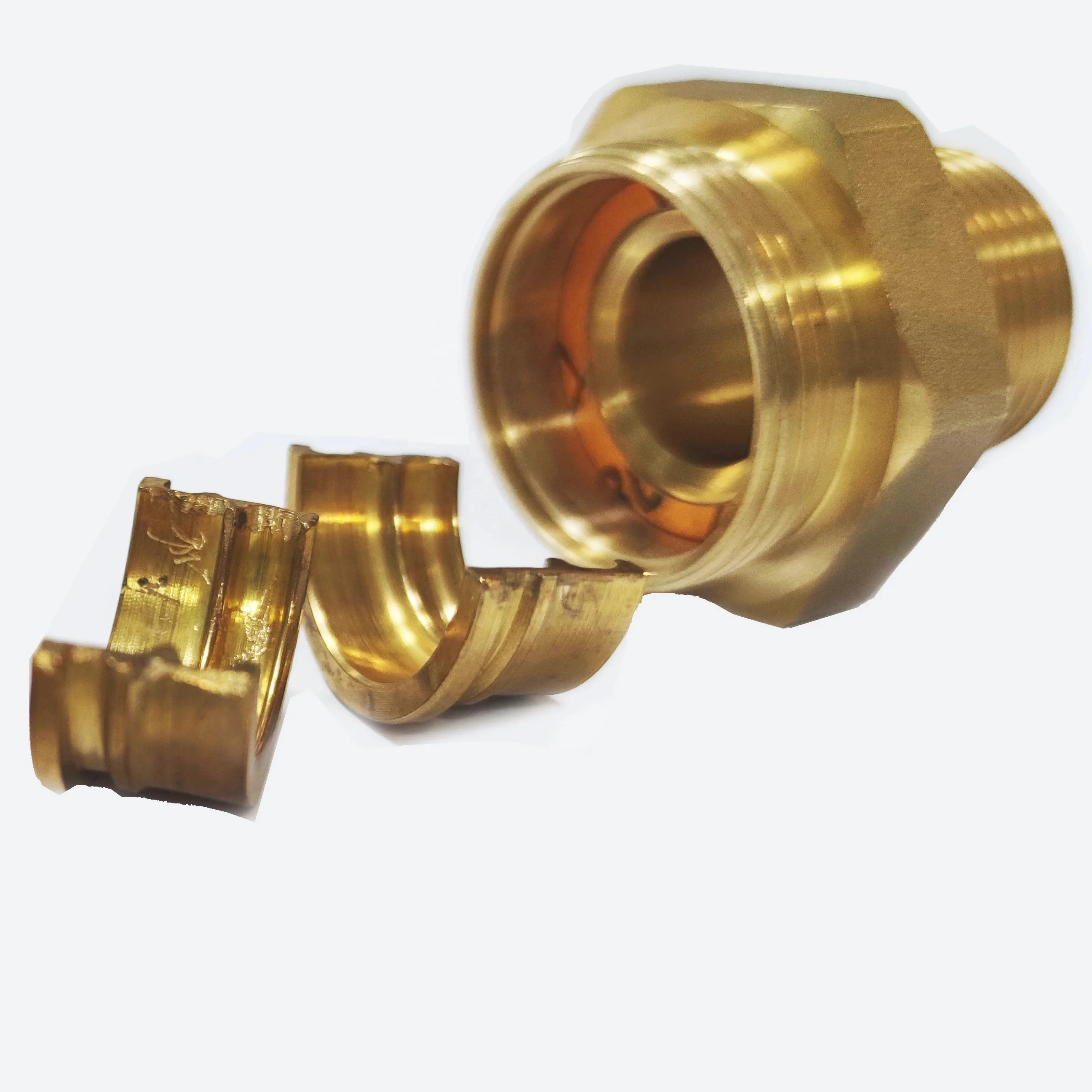 Stainless Steel Flexible Pipe Brass Fittings Hard Seal Quick Connect Metal BRASS FITTINGS