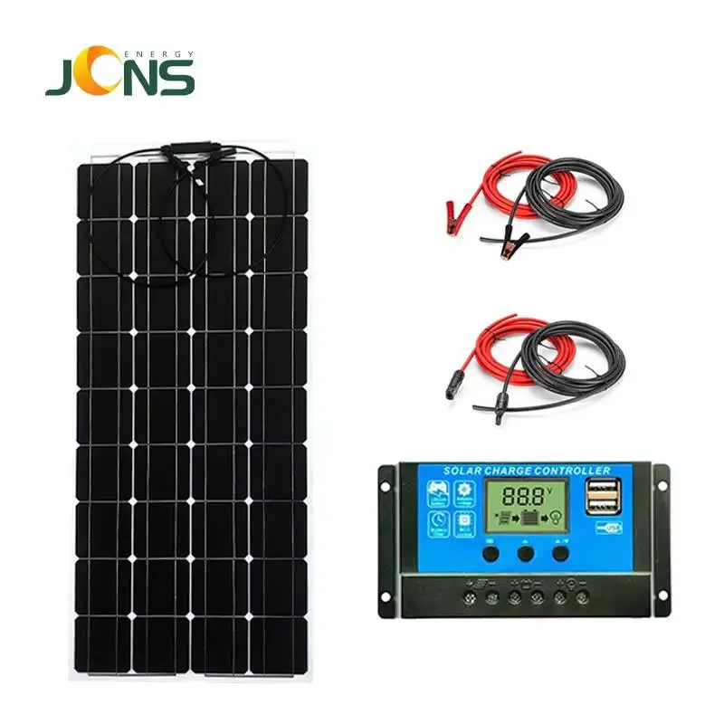 JCN Solar Energy 100W Mono Silicon PV Cell Module For Camping/RV/Home/Water Pump