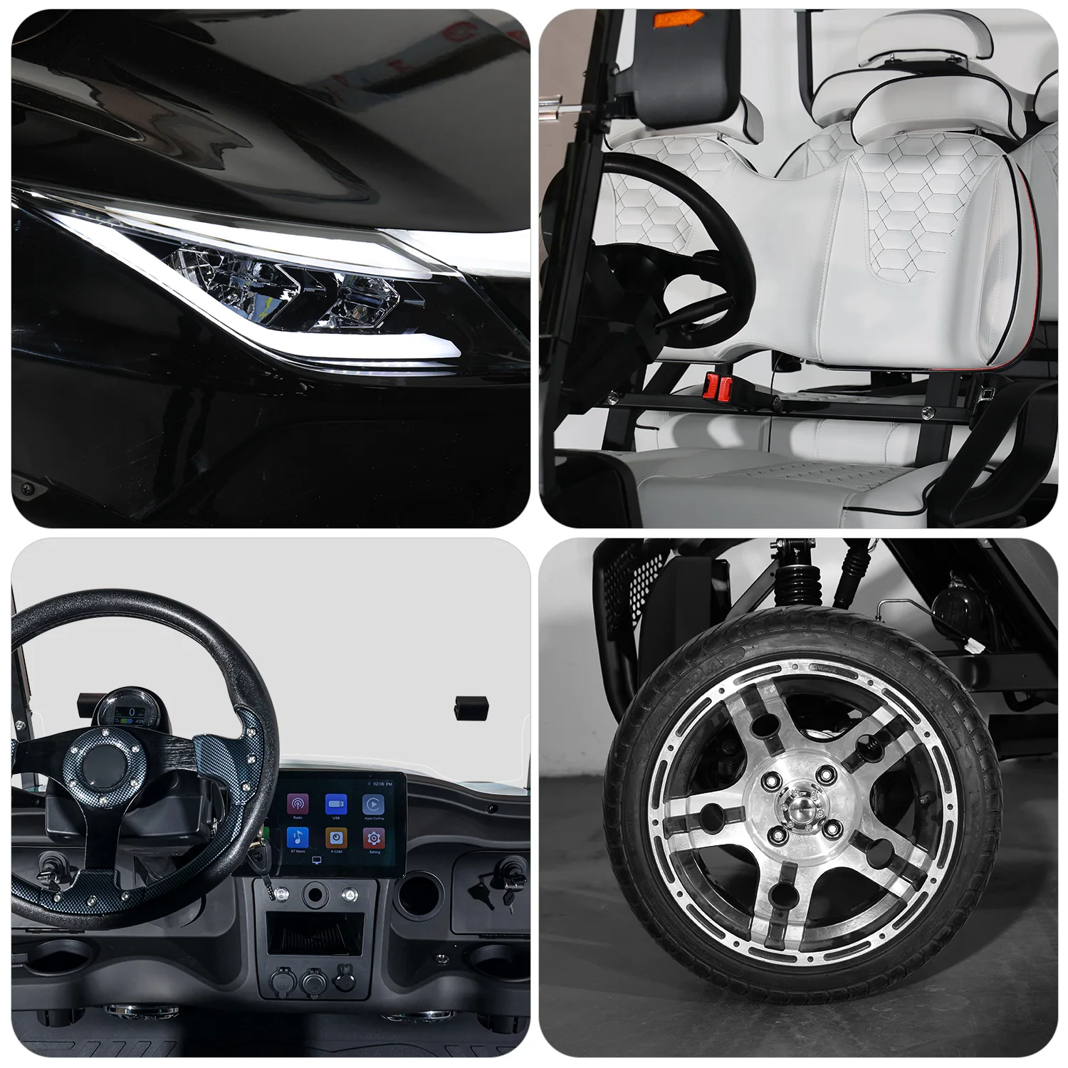 Оптовая продажа из Китая охотничий багги 6-местный автомобиль электрическая тележка для гольфа