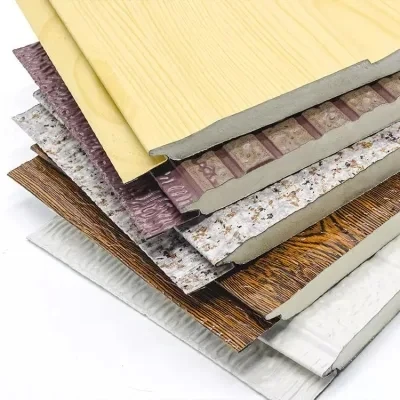 Водонепроницаемая теплоизоляция и украшение, встроенная панель, Полиуретановые Сэндвич-Панели, металлическая резная доска, внешняя настенная панель