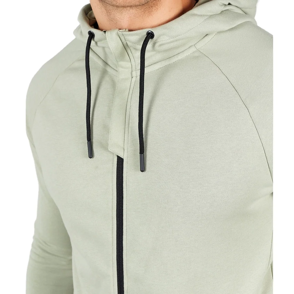 Metro custom logo autumn winter long sleeve zip up gym pullover hoodie jacket mens high quality blank cotton athletic hoodies