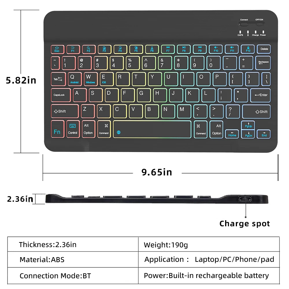 SAMA OEM ультратонкая портативная беспроводная клавиатура для телефона ПК MacBook Android iOS Windows