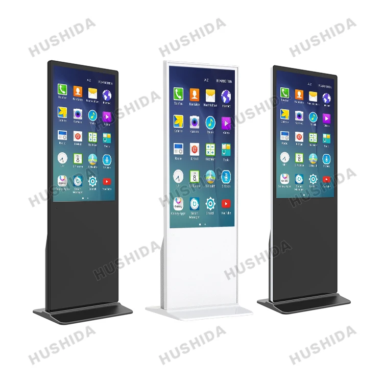 Factory customized 43 50 55 65 inch android touch advertising player indoor digital display lcd vertical screen for exhibitions