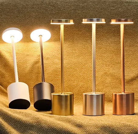 IP54 LED Desk Light 5000mAh Battery Operated 3Color Stepless Dimming Portable Rechargeable Table Lamp for Restaurant Bedroom