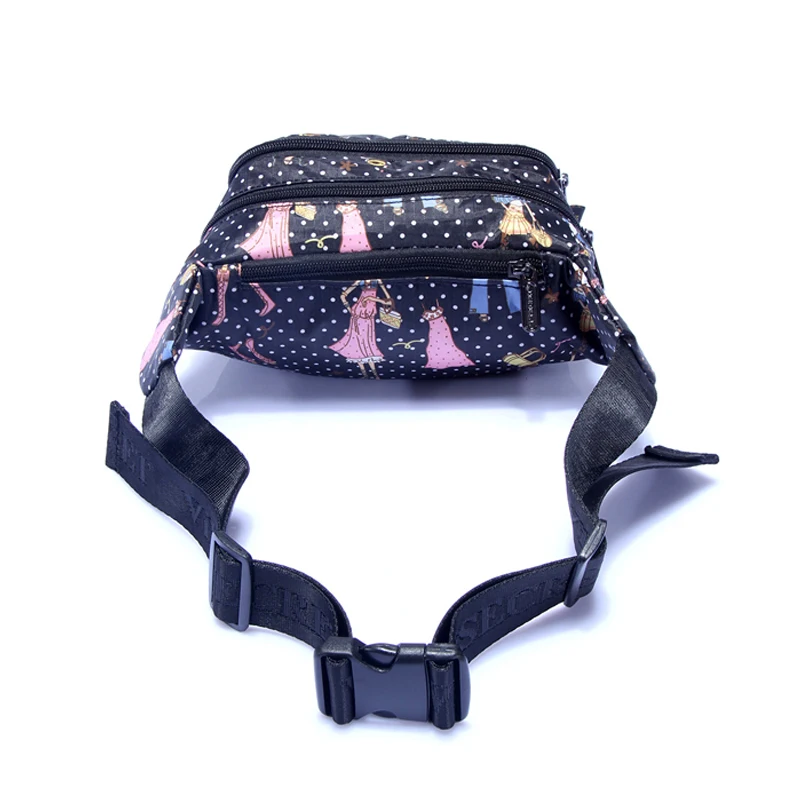 Factory price digital printing polyester waterproof hip bag waist pack lightweight customize fanny pack