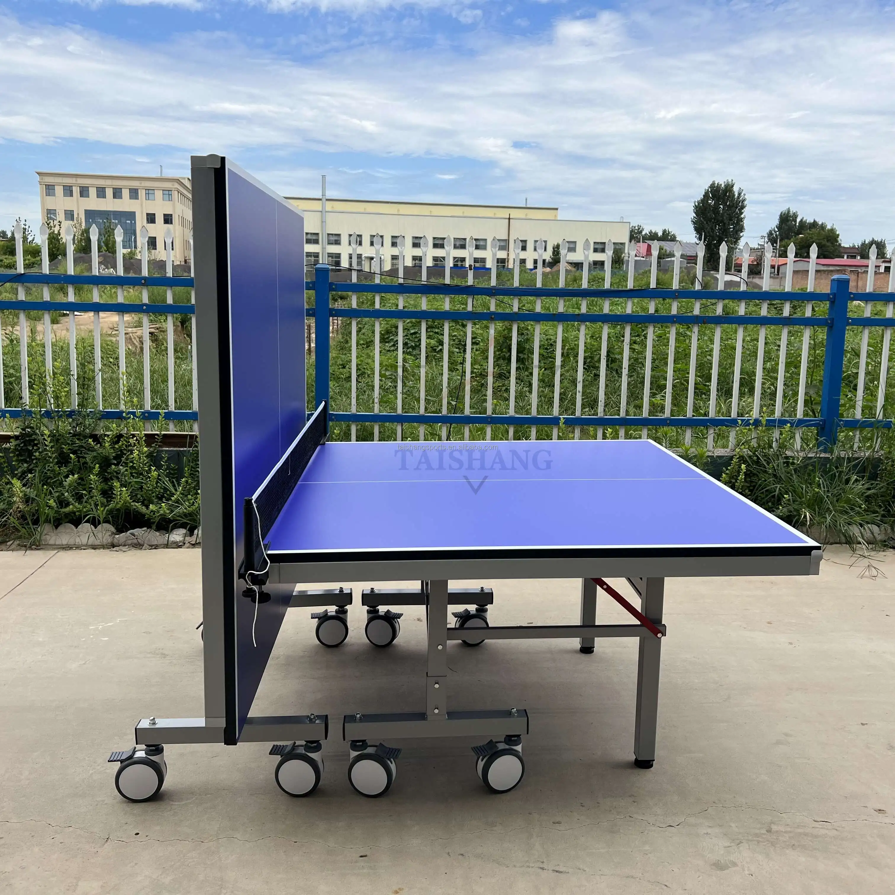 Double folding tennis table Indoor Movable Standard Ping Pong Table Tennis Tables