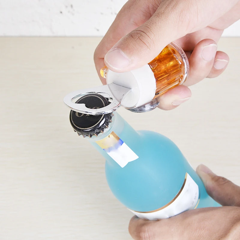 Factory custom magnet beer cup shape bottle opener