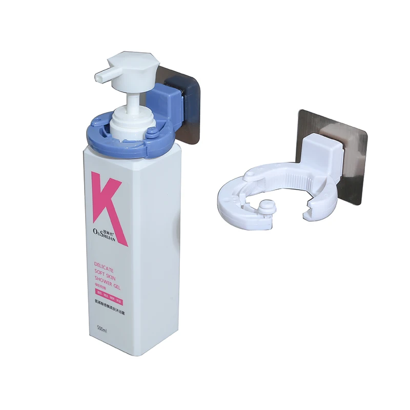 Ванная комната настенный шампунь мыло бутылка пластиковых держателей автомобильных зеркал зажим гель для душа стеллаж для выставки товаров