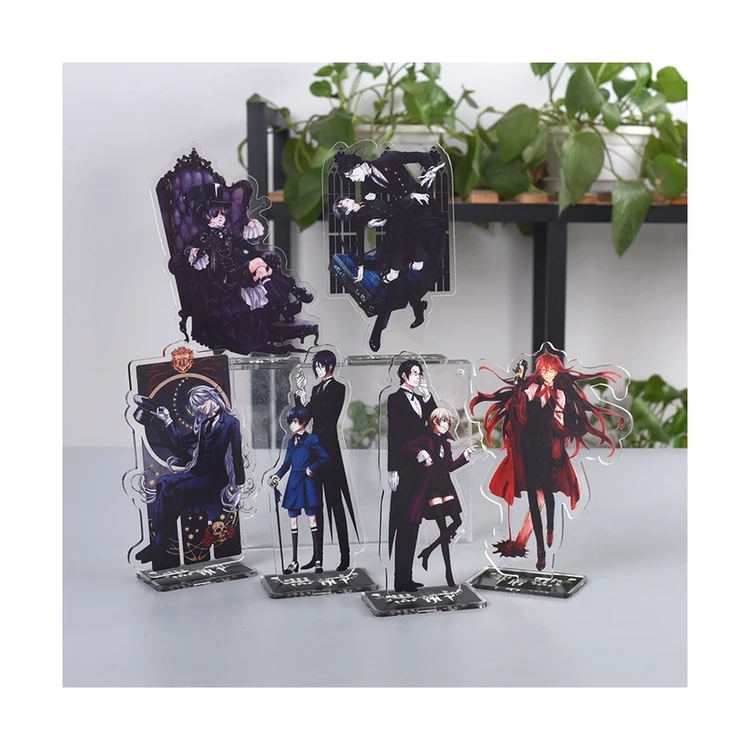 Black Butler Make Your Own Design Custom Transparent Acrylic Hologram Anime Figures Keychain