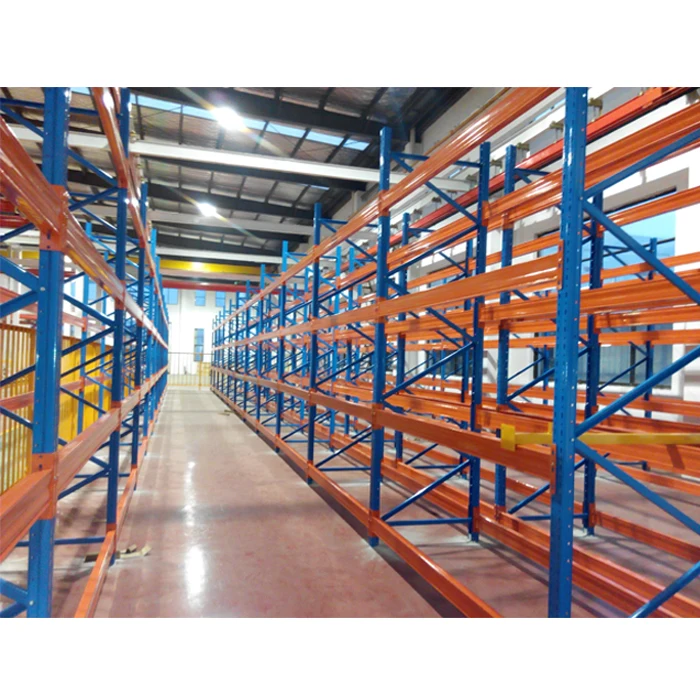 Heavy duty selective pallet rack frame and beam for pallet storage