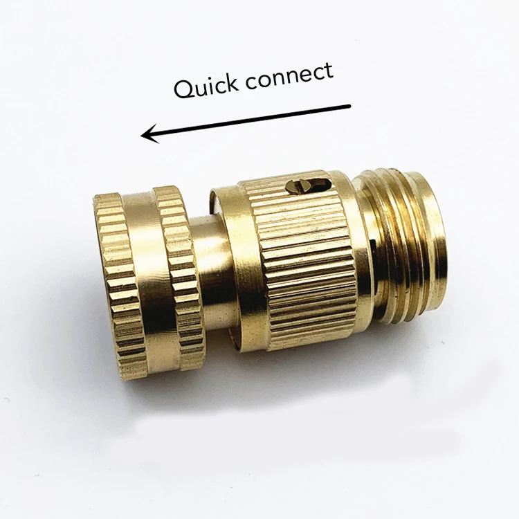 customized free sample garden pipe coupling plumbing fittings tee fitness brass quick connector C609 set