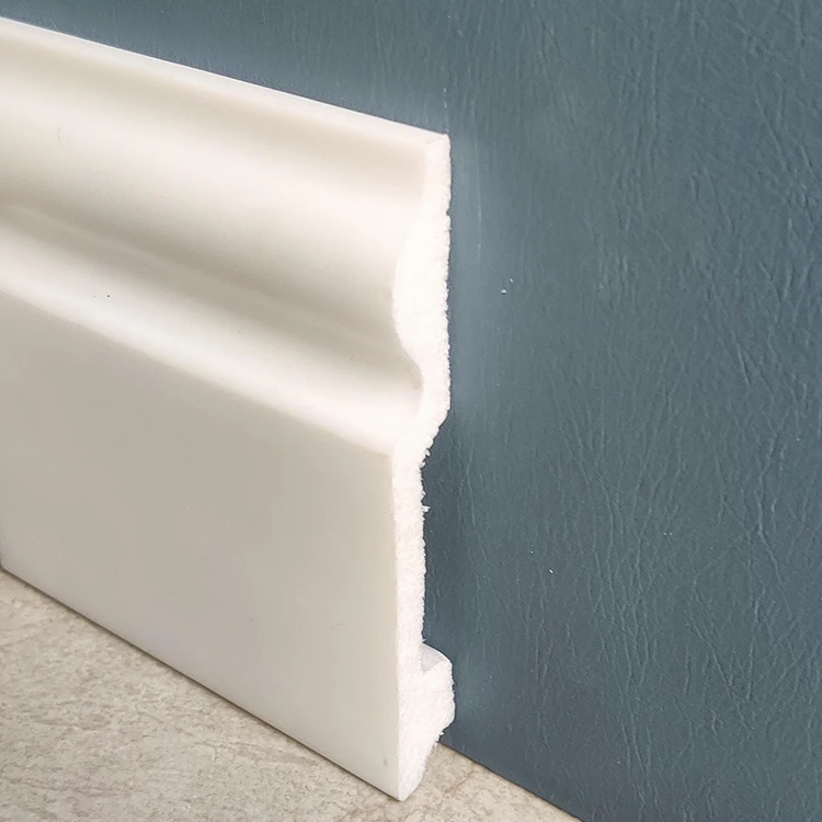 White Gloss 5inch 120mm Regency Ogee Skirting Board Victorian Torus Design Architrave Trim PS Baseboard for Living Room