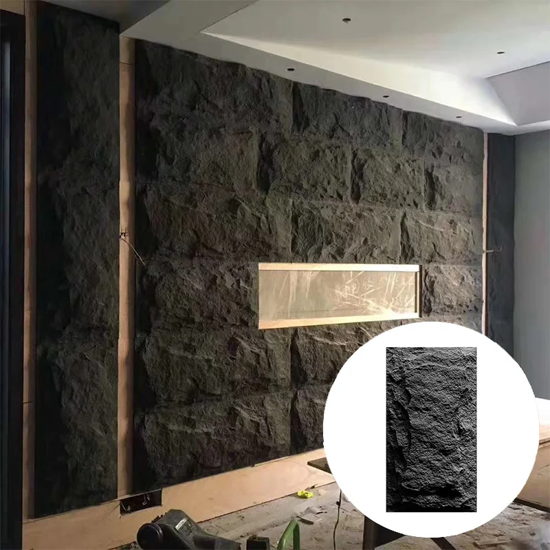 Light Weight Pu Faux Stone Wall Cladding Veneer Waterproof Outdoor Decorative For Hotel