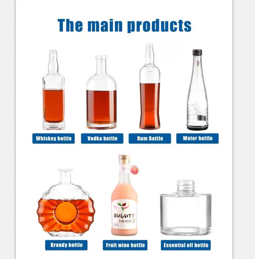 Creative Design Long Neck Transparent High Capacity Crystal Wine Bottles 750 Ml Glass Screen Printing Juice Bottle Beer Bottle