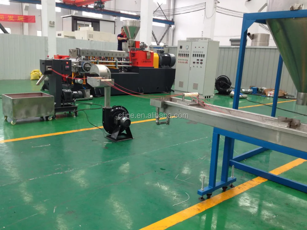 CE Approve Plastic double screw compounding master batch colorant pelleting extruder making machine