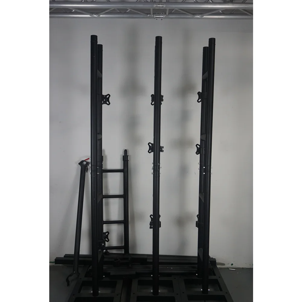 LED Stracking Frame System Aluminum Custom Truss Display LED Ground Stacking For Video Production Wall Ground Support Truss
