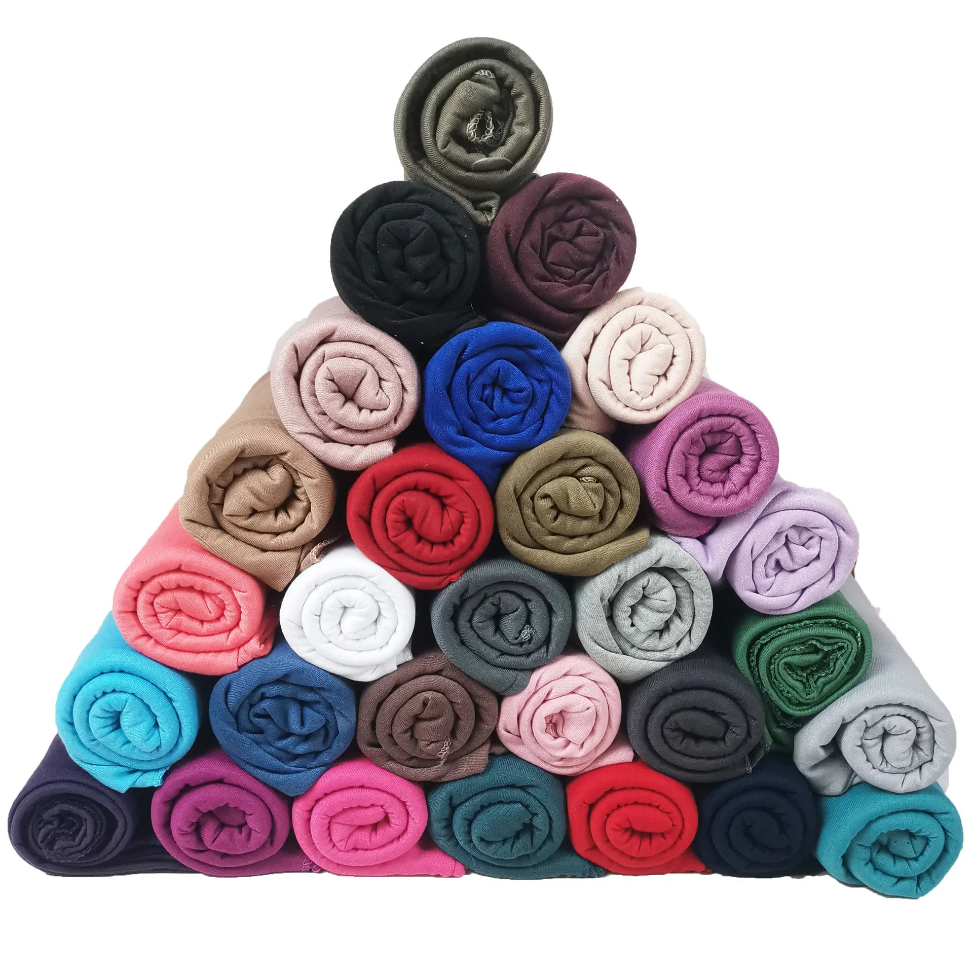 Wholesale Plain georgette scarf  cotton jersey hijab scarf for women hijab