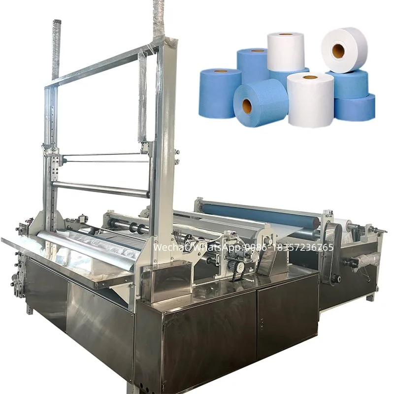 High Quality Non Woven Jumbo Roll Perforating Slitting Rewinding Machine