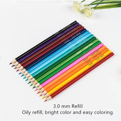 Factory selling wholesale good quality paper tube 12/18/24/36/48 color 3.0 lead wood colored pencil drawing