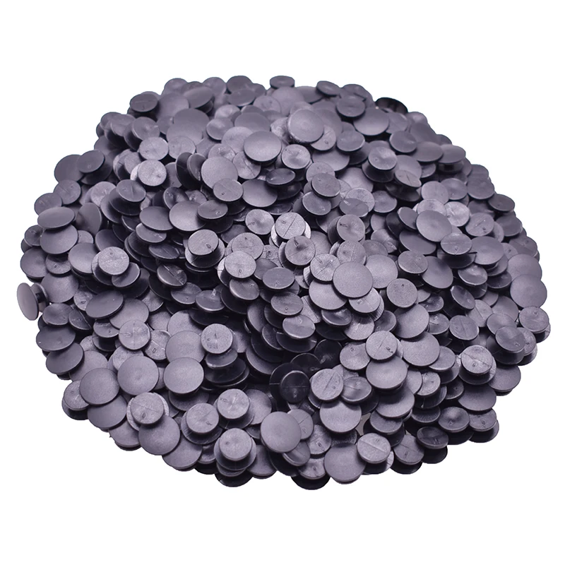 500pcs/bag Bulk Plastic Black Button/buckle Fit Clog/wristband