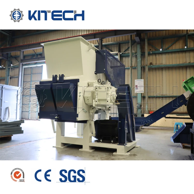 500kgh PP PE LDPE HDPE Waste Drip Tape Films Strong Plastic Recycling Shredding Machine