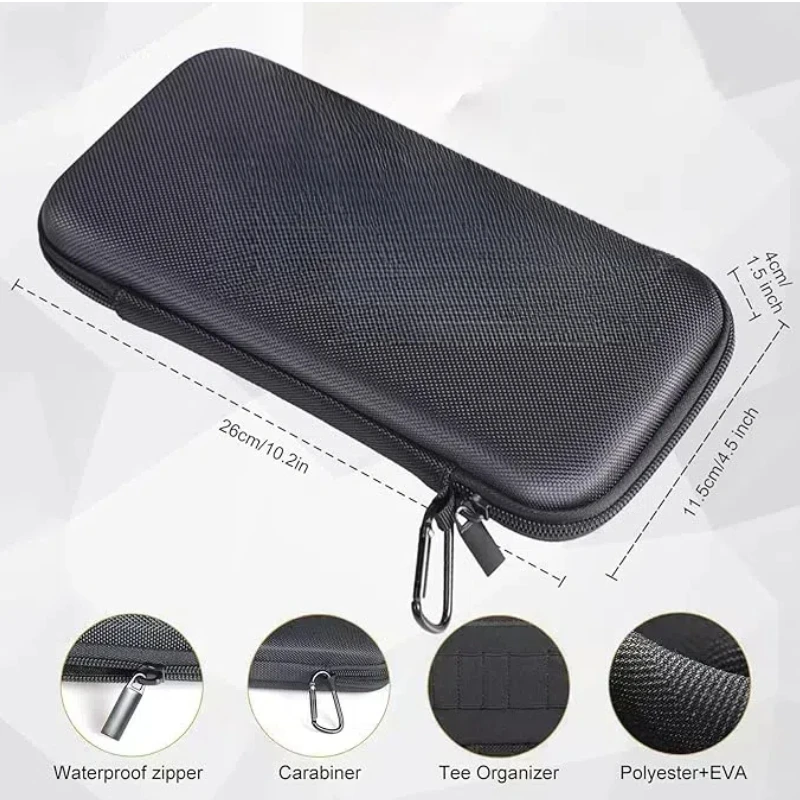 Customized Hard Shell Sports Leather Eva Golf Glove Holder Storage Case  For Men And Women