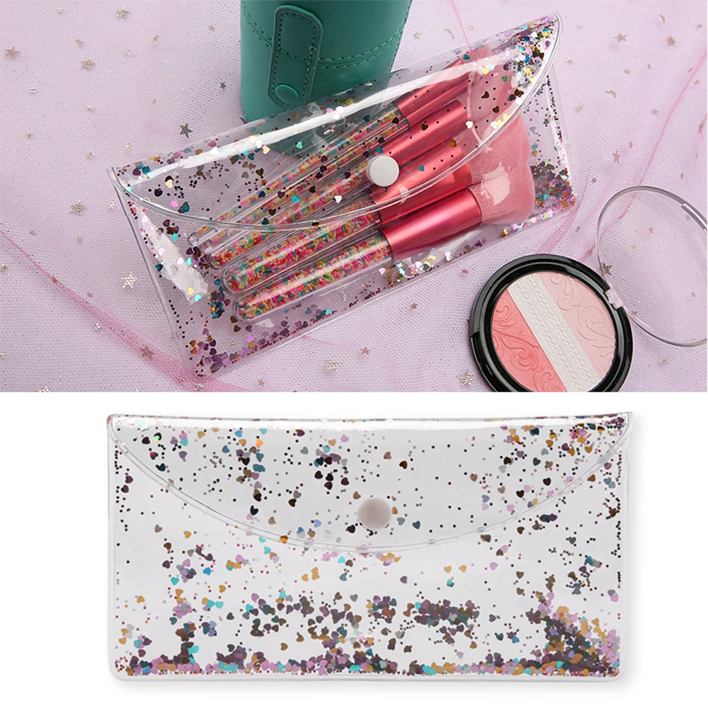 2020 Hot Sale Makeup Brushes Private Label Normal Size 5 Piece Blush Powder Foundation Makeup Brush Set